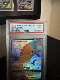Pokemon TCG Ho-Oh GX SV50/SV94 SM-Hidden Fates: Shiny Vault PSA 9 - Image 2