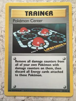 Pokemon Center 85/102 Uncommon Base Set Unlimited Pokemon Lightly Played - Image 1