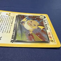 WOTC Dark Raichu Team Rocket Holo Secret Rare English 83/82 W/ Swirl - Image 5