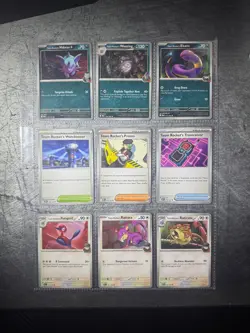 Pokemon TCG Team Rocket's Destined Rivals Lot X9 - Image 1