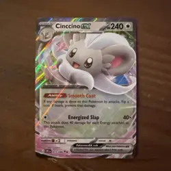 2026 Pokemon Mega Evolution Chaos Rising Cinccino ex Double Rare #073/086 - Image 1