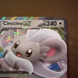 2026 Pokemon Mega Evolution Chaos Rising Cinccino ex Double Rare #073/086 - Image 2