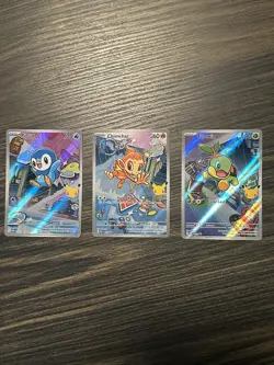 Pokemon TCG First Partner Illustration Collection Series 1 Gen 4 Sinnoh Starters - Image 1