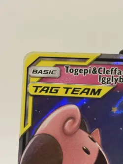 Togepi & Cleffa & Igglybuff GX 143/236 Tag Team Cosmic Eclipse English NM - Image 3