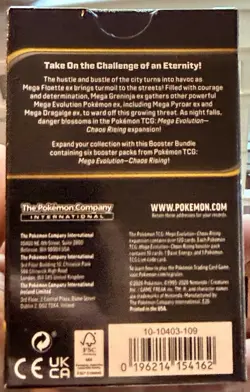 Pokemon TCG Mega Evolution Chaos Rising Booster Bundle Box 6 Packs English - Image 3
