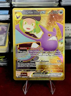 Team Rocket’s Crobat ex 242/182 Near Mint Hyper Rare Destined Rivals Pokemon - Image 1