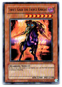 Yugioh Swift Gaia the Fierce Knight Ultra Rare Retro Pack 2 RP02-EN085 - Image 1