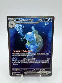 Pokemon Scarlet & Violet 151 TCG Blastoise EX 200/165 SIR Special Illustration - Image 1