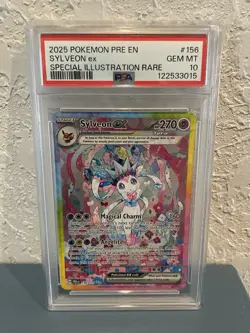Pokemon 2025 Sylveon ex 156/131 SIR Prismatic Evolutions GEM MINT PSA 10 - Image 1