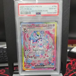 Pokemon 2025 Sylveon ex 156/131 SIR Prismatic Evolutions GEM MINT PSA 10 - Image 1