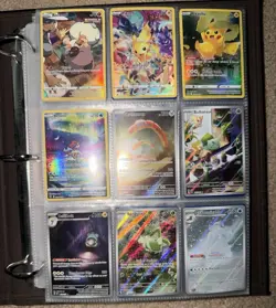 Nintendo Pokemon TCG 72-Card Lot Crown Zenith Binder Pages Holo/Foil VSTAR - Image 1