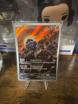 Pokemon TCG Paldean Tauros Holo Card Illustration Rare 218/193 Paldea Evolved - Image 1