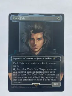 Magic The Gathering Zack Fair Promo FFVII Rebirth Card Final Fantasy VII MTG - Image 1