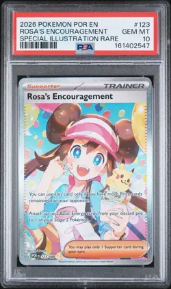💎 Pokemon Perfect Order Rosa's Encouragement 123/088 SIR Holo EN 2026 PSA 10 💎 - Image 1