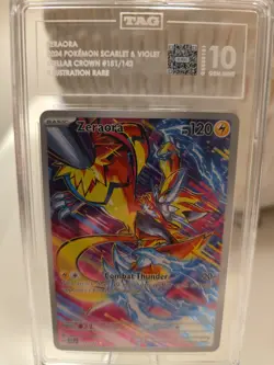 2024 Pokemon SV Stellar Crown 151/142 Zeaora Illustration Rare TAG 10 - Image 1
