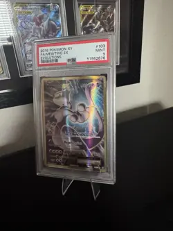 Pokemon Mewtwo EX TCG Full Art Holo Ultra Rare 103/108 Evolutions - Image 3
