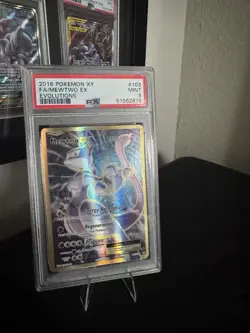 Pokemon Mewtwo EX TCG Full Art Holo Ultra Rare 103/108 Evolutions - Image 4