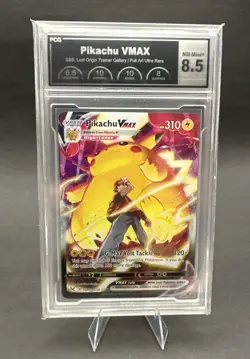 Pokemon TCG, Pikachu VMAX, Lost Origin Trainer Gallery TG17/TG30, PCG 8.5 - Image 1