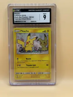 Pokemon Pikachu SM162 Black Star Promo Holo 2019 English CGC 9 - Image 1