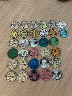 Pokemon TCG Coin Lot With Figures And Accessories - Image 1