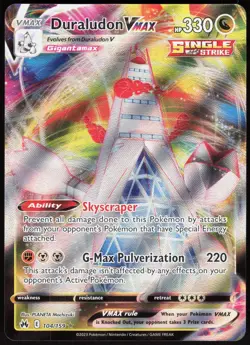 Duraludon VMAX 104/159 Holo Crown Zenith VMAX Rare Mochizuki Near Mint - Image 2