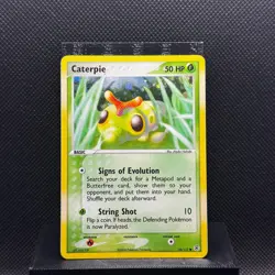 Caterpie 56/112 Common FireRed & LeafGreen Pokemon Reverse Holo Near Mint - Image 1