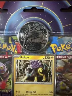 Pokemon Mega Evolution & Phantasmal Flames Sealed 2 Pack Blister—Raikou Promo - Image 5