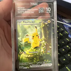 TAG 10 Pikachu ex 276/217 Ascended Heroes Special Illustration Rare Holo - Image 1