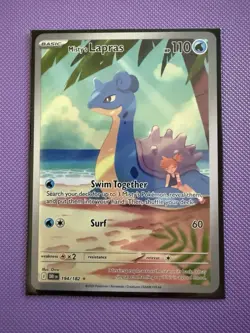 Pokemon TCG Misty's Lapras 194/182 SV10 Destined Rivals Full Art Holo IR EN - Image 1