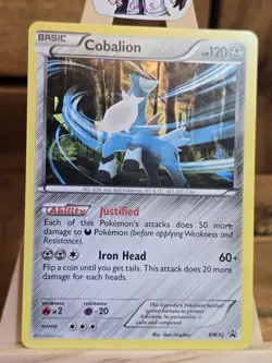 Cobalion (Cracked Ice Holo) BW72 HP Black And White Promo Holo Pokemon - Image 2