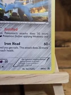 Cobalion (Cracked Ice Holo) BW72 HP Black And White Promo Holo Pokemon - Image 5
