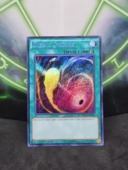 Yugioh Cosmic Cyclone MP17 EN105 Secret Rare 1st Edition NM - Image 1