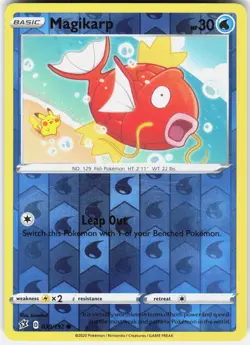 Pokemon Magikarp 039/192 Common Rebel Clash Pokemon Reverse Holo Near Mint - Image 1