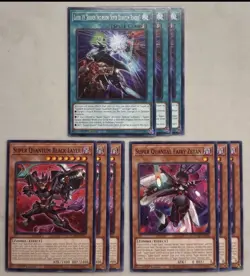 Yugioh Super Quantum Deck Core Set 9 card DUAD Black Layer Quantal Fairy Zetan - Image 1