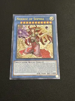 Yugioh - Nekroz of Sophia (UTR) Ultimate Rare - CROS-EN038 - Light Play - Image 2