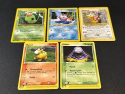 Yuka Morii Pokemon Card Lot 5 Cards Vintage Mixed Sets Neo EX Dragon - Image 1