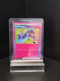 🔥TCG Pokemon Hero's Cape 152/162 ~ Prize Pack Stamp ~ TEF Ace Spec🔥 - Image 1