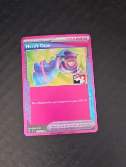 🔥TCG Pokemon Hero's Cape 152/162 ~ Prize Pack Stamp ~ TEF Ace Spec🔥 - Image 2