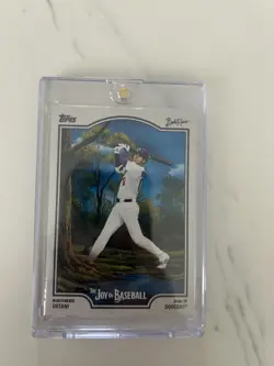 Topps 2025 X Bob Ross Joy of Baseball Shohei Ohtani #41 Dodgers Base - Image 1