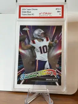 2024 Topps Chrome - Future Stars Drake Maye #FS-3 (RC) - Image 1