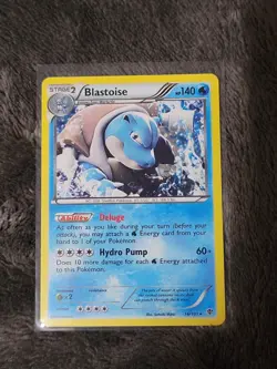 Pokemon TCG Blastoise Holo Rare Card 16/101 Plasma Blast Cosmos - Image 1