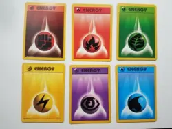 Pokemon TCG 1999 energy card set - 6 total - one each type - collection - Image 1