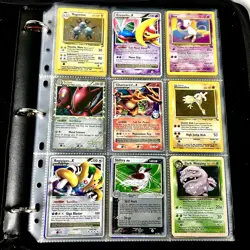 Vintage Pokemon Binder lot collection Cards wotc holos LVL X Prime Ex And More - Image 1