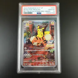 PSA 10 Detective Pikachu 098/SV-P Pre Order Promo Japanese Holo Graded Card - Image 1