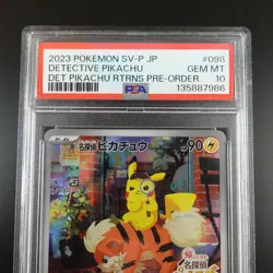 PSA 10 Detective Pikachu 098/SV-P Pre Order Promo Japanese Holo Graded Card - Image 2