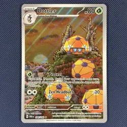 Dottler 184/182 - Paradox Rift - Illustration Rare Holo Pokemon Card - NM - Image 1