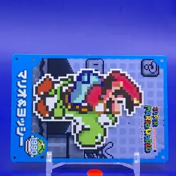 Mario & Yoshi Super Mario Brothers Card Top 1990 Nintendo Japan F/S - Image 2
