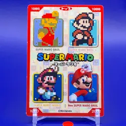 Mario & Yoshi Super Mario Brothers Card Top 1990 Nintendo Japan F/S - Image 5