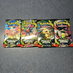 Pokemon Mega Evolution Perfect Order 4pk Brand New Trading Cards - Image 1