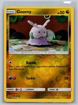 Goomy 94/145 Common Guardians Rising Pokemon Card Reverse Holo Moderately Played - Image 1